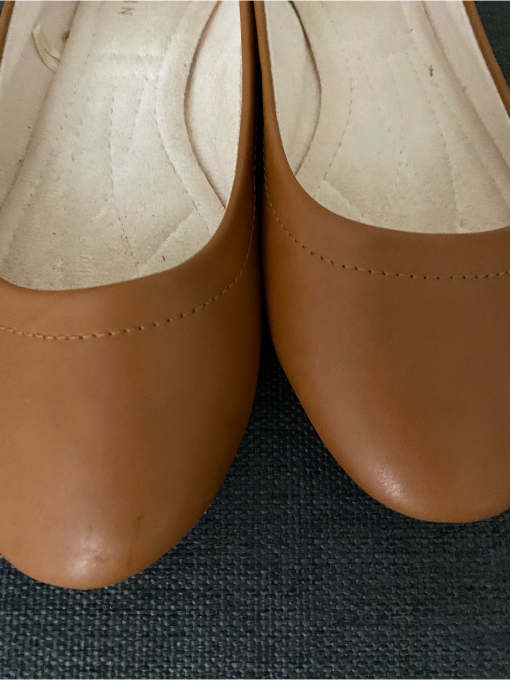 Women’s Brown Danskin Flats Ballerina Slip On Shoes Size 9 - Picture 4 of 8